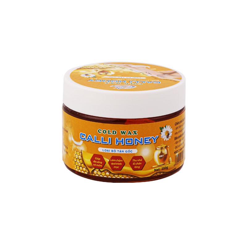 Kem tẩy lông vùng kín, nách, chân, tay wax Calli Honey hộp 350gr, Wax lông 100% thiên nhiên an toàn cho da - WCH