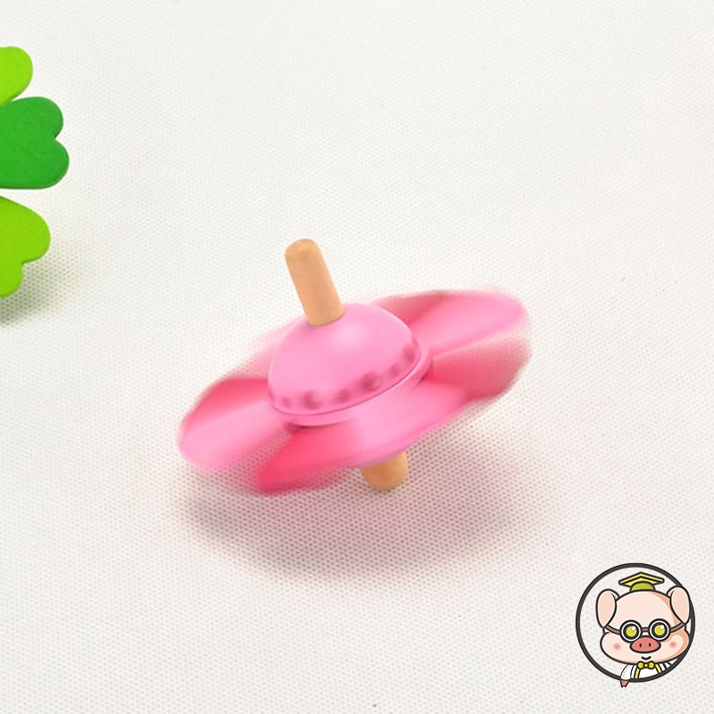 Đồ Chơi Con Quay gyro Xoay Bằng Gỗ Cho Trẻ Em