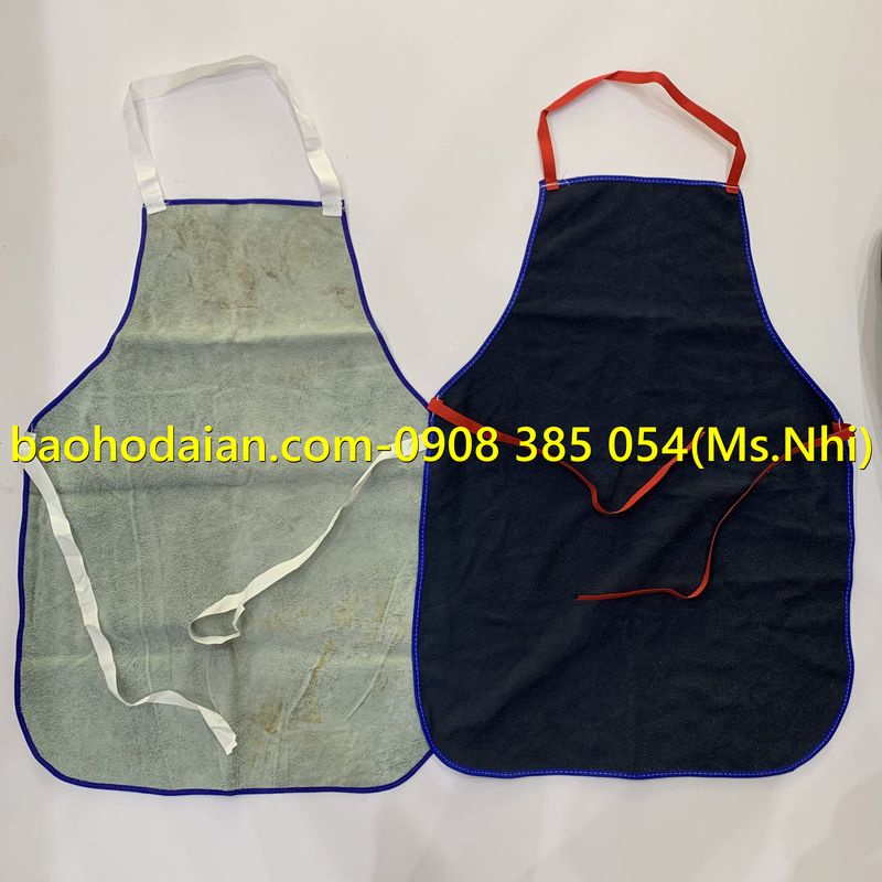 Tạp Dề Da Cho Thợ Hàn Chống Bắt Tia Lửa- Hình thật, hàng sẵn