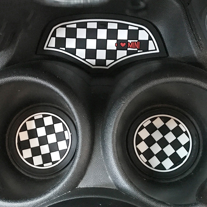 Set 3 Miếng Lót Cốc Cà Phê/ Đồ Dùng Chống Trượt Tiện Dụng Cho Xe Hơi Mini Cooper Clubman F55 F56