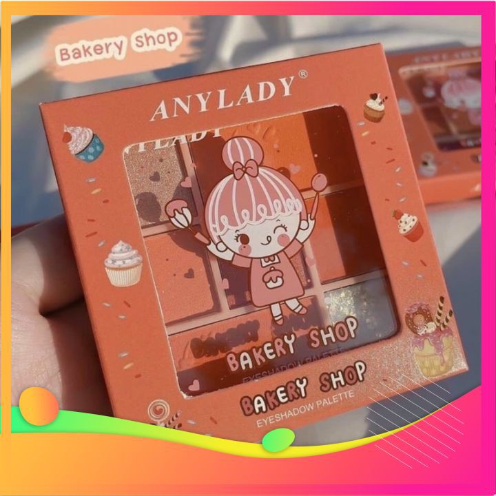 [FREE SHIP] Bảng Trang Điểm MÁ  AnyLady Bakery Shop 7 Ô