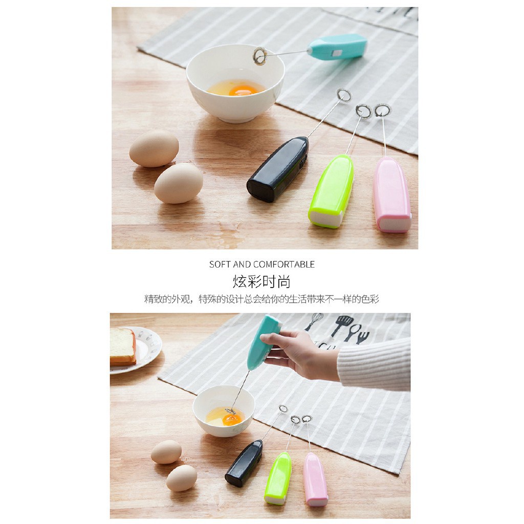 Máy đánh trứng, tạo bọt caffe chạy bằng pin tiện dụng 88065 GIAO HÀNG NHANH