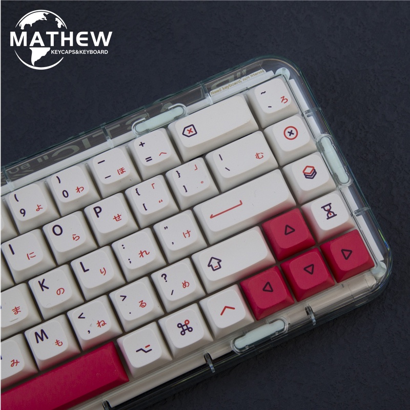 Kon Momo Keycap Mechanical Keyboard Keycaps XDA Profile PBT Sublimation 126 Keys Support 61/64/68/78/84/87/96/980/108