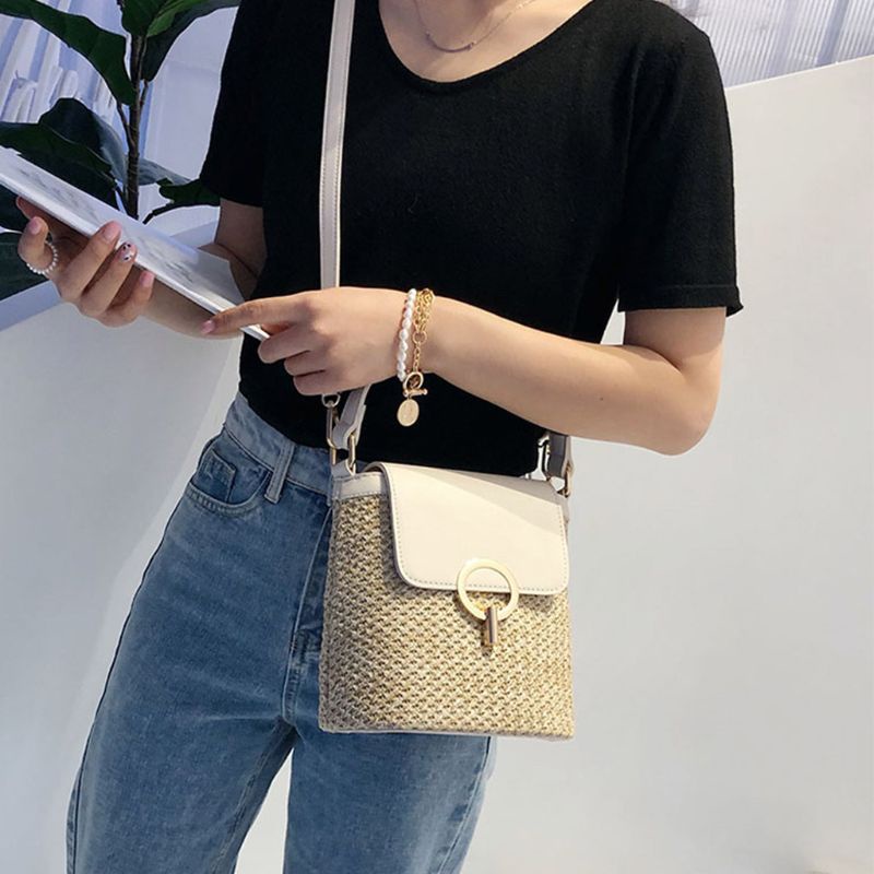Túi cói Bằng Rơm Thời Trang Mùa Hè Cho Nữ