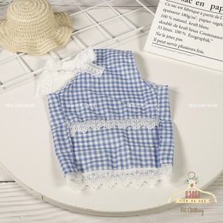 Áo yếm kẻ siêu xinh cho thú cưng