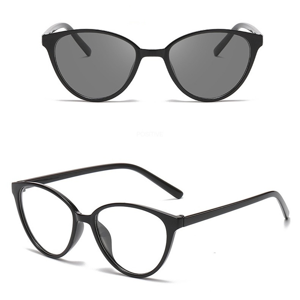 Kính Mát Mắt Mèo Chống Tia Bức Xạ Thay Đổi Màu Sắc Dành Cho Nữ