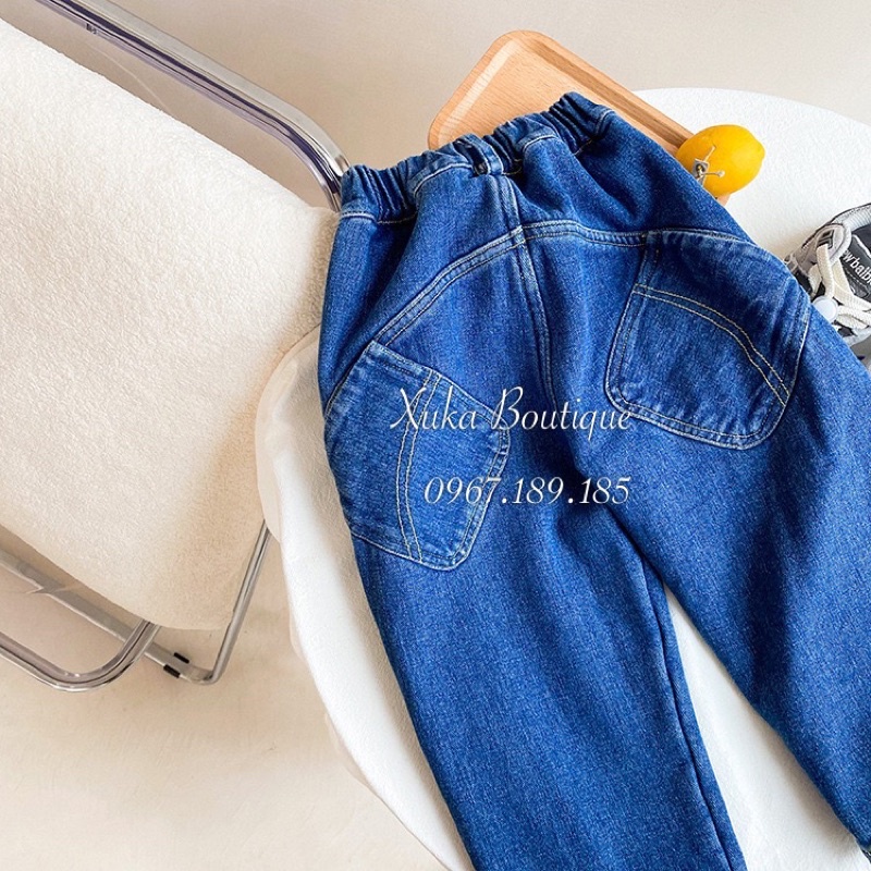 Quần Jeans Cao Cấp Bé Trai - Lót lông dày ấm Ảnh Thật]
