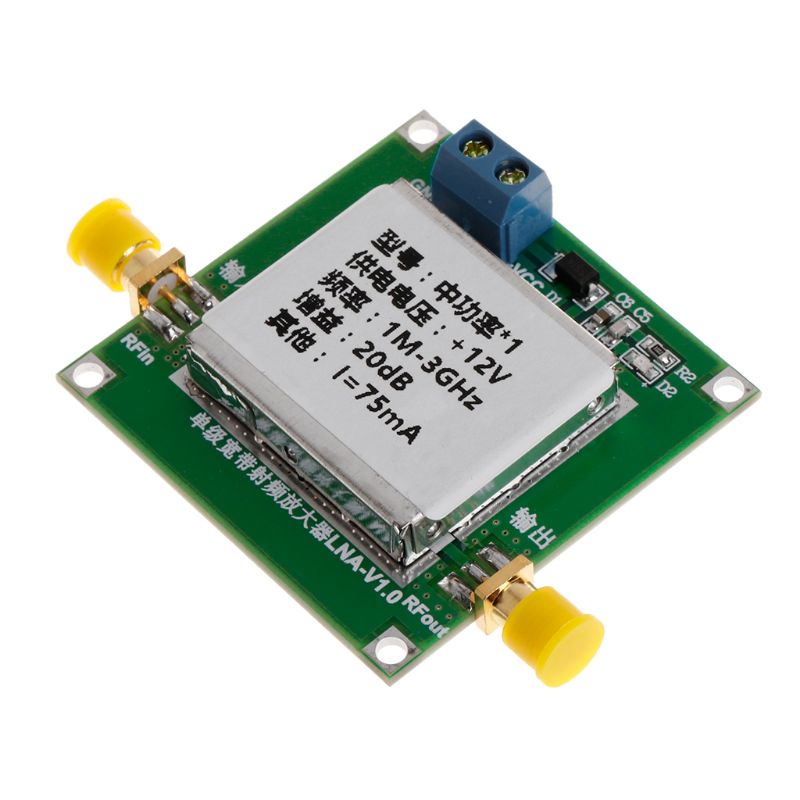 Mô Đun Khuếch Đại Tín Hiệu Tiếng Ồn Thấp 1-3000MHz 2.4GHz