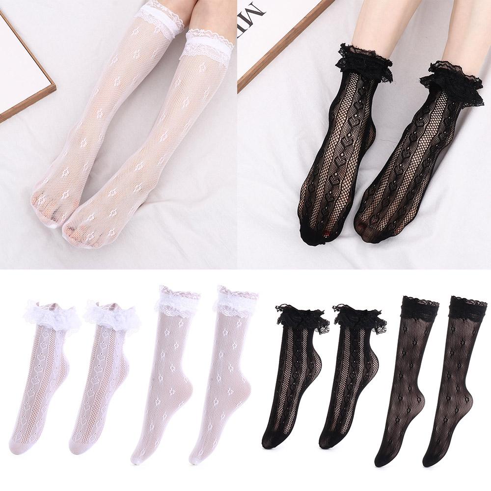 Đôi Tất Chân Ren Hoa Xinh Xắn Cho Bé Gái