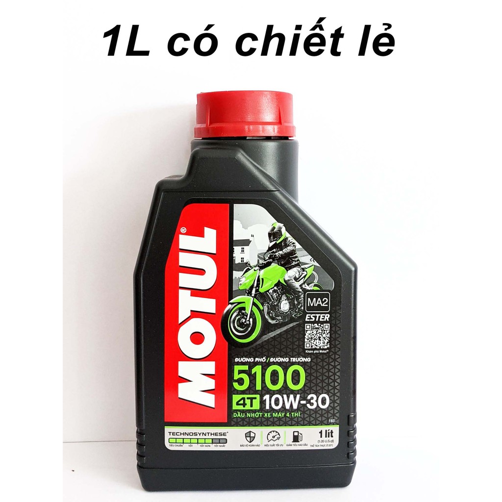 Nhớt Motul 5100 10W30 Ester Cao Cấp (0.8L - 1L - Có chiết lẻ)