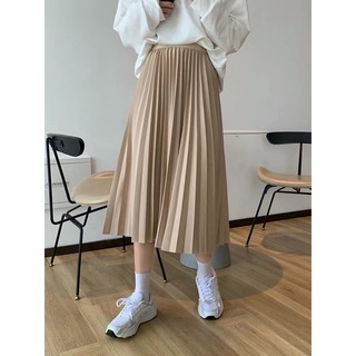 [Sale] Chân váy midi xếp li