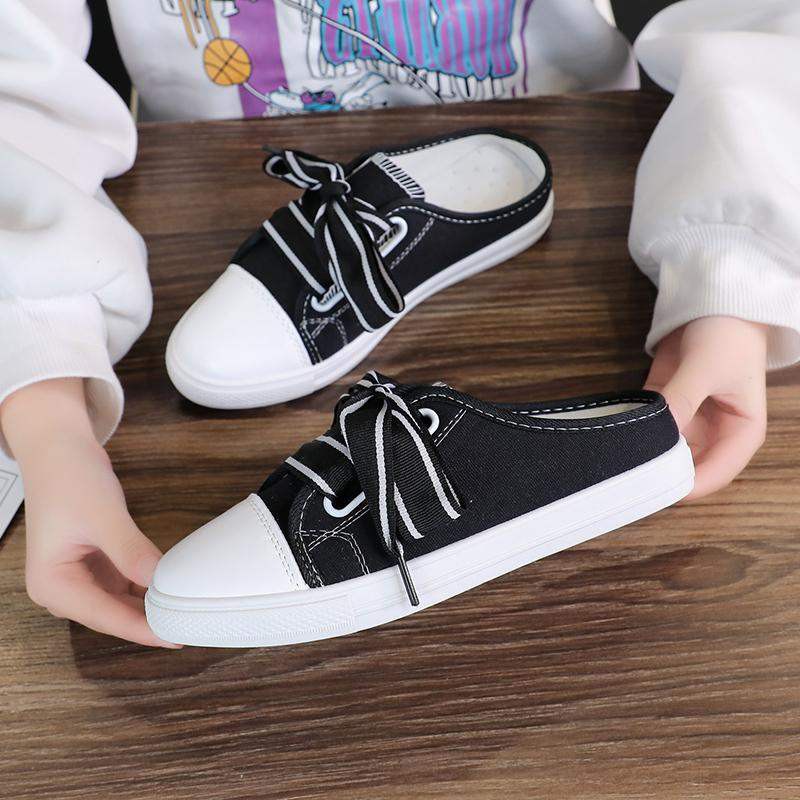 [Mã FAMAYWA2 giảm 10k đơn từ 50k] Giày Sục Sneaker Nữ 3Fashion Vải Cao Cấp Thắt Dây Bản To Stye Hàn Quốc Cực Xinh - 3181 | BigBuy360 - bigbuy360.vn