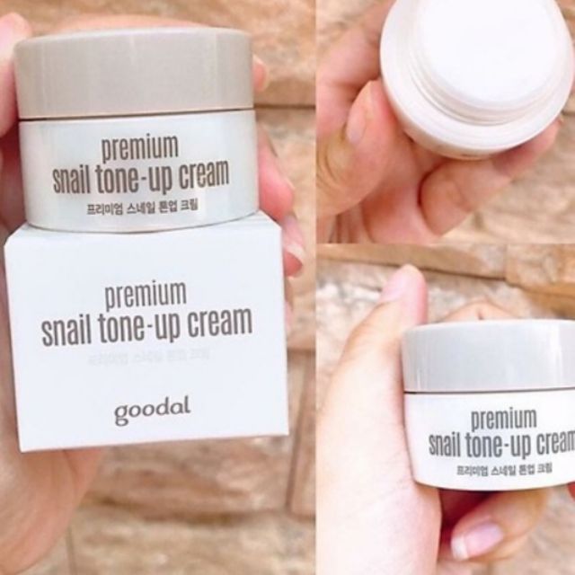  Kem Dưỡng Trắng Da Và Nâng Tone Da Tức Thì Ốc Sên Goodal Premium Snail Tone-Up Cream