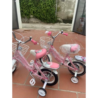 Xe đạp 12 , 14 , 16 xaming 2 khung giỏ sắt cho bé