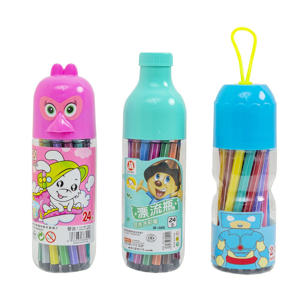 Bộ bút màu nước 12 màu cho bé hộp màu nước dễ thương cho bé tập tô CREAMY BM02