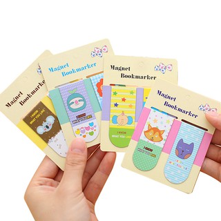 Set 2c kẹp bookmark hình thú chibi cute