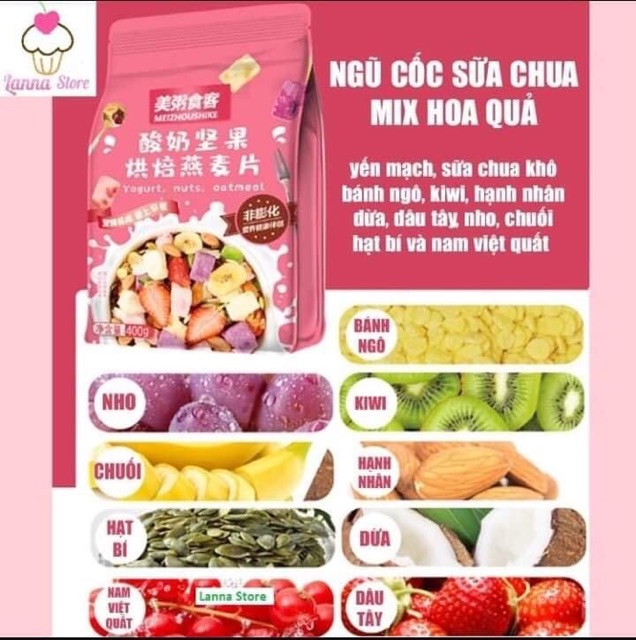 Ngũ Cốc - sữa chua ►FREESHIP◄ ngũ cốc giảm cân hiệu quá - healthy cho sức khỏe │ Gia Lai market