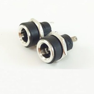 Jack DC5.5x2.1MM DC022B Loại Nhỏ Có Ren Vặn Ốc