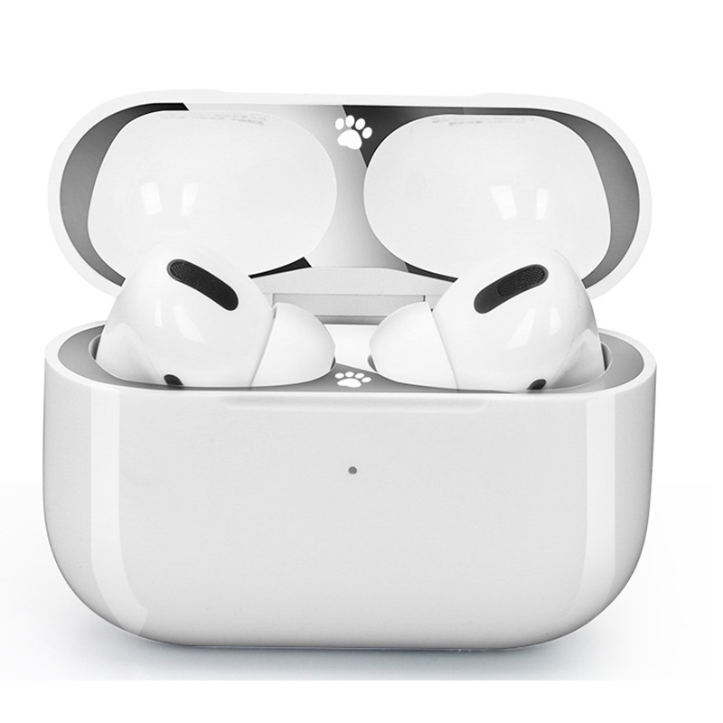 Miếng dán bảo vệ hộp sạc tai nghe chống bụi họa tiết Marvel bằng kim loại thích hợp cho Apple AirPods Pro 2&amp;1