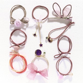 Set 9 buộc tóc, cột tóc cực kỳ dễ thương Cute