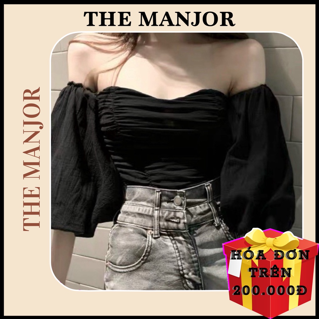 ÁO CROPTOP XỐP TAY PHỒNG - AK0023 | steven.factory