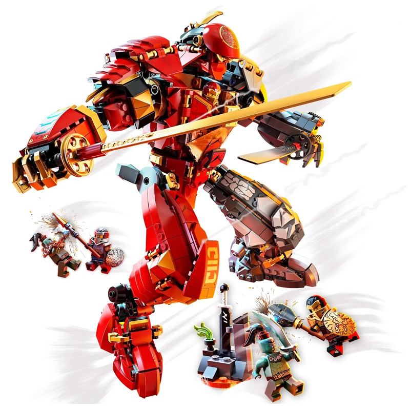 Mẫu lắp ráp Mô hinh Người khổng lồ đá lửa của Kai  4026  Ninjago Fire Stone Mecha Robot Season
