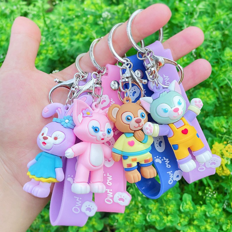 Móc khoá Cáo &amp; gấu hoạt hình dùng treo móc khoá , quà tặng