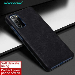 Bao da Nillkin QIN cho Samsung Galaxy S20 FE 2020 có ngăn để thẻ ( Chính Hãng )