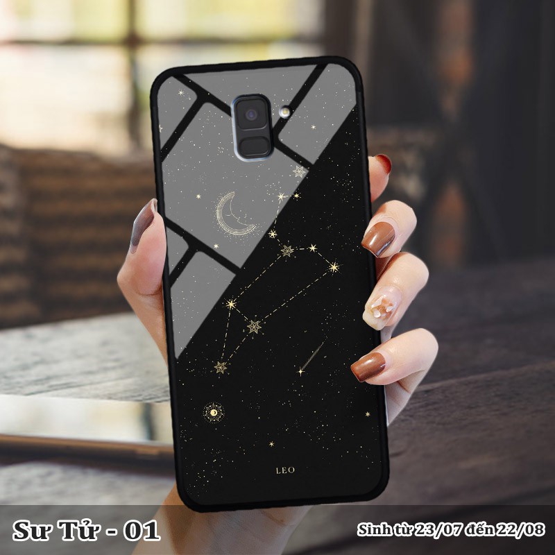 Ốp kính samsung A6 2018 in cung hoàng đạo | BigBuy360 - bigbuy360.vn