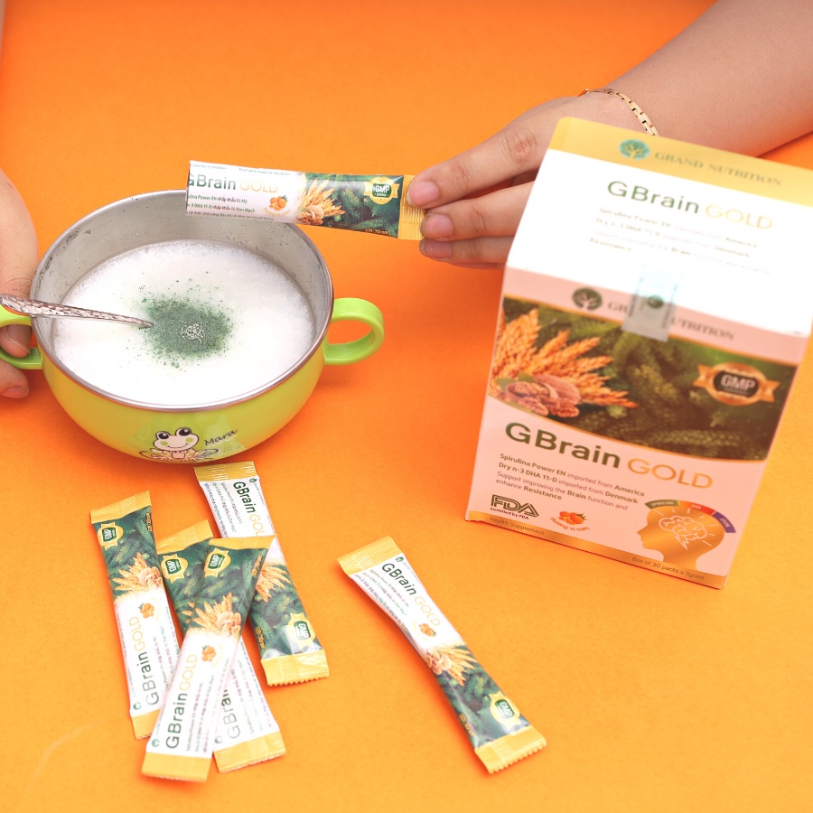 Cốm Trí Não G-Brain Gold - Hỗ Trợ Phát Triển Trí Não Cho Bé