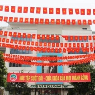 Cờ dây đảng - tổ quốc 10m treo trang trí tết