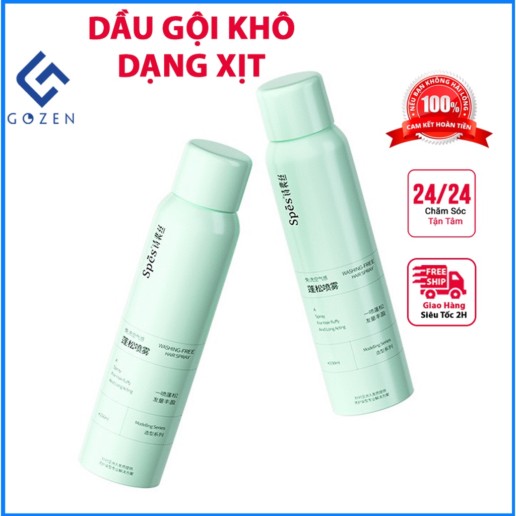 Dầu gội đầu khô tóc dạng xịt 150ml, dầu gội dưỡng tóc khô xơ rối vào nếp suôn mượt suốt 8 giờ tại GozenMall