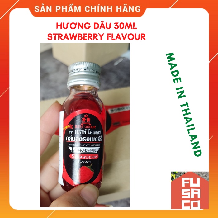 Hương mùi Dâu STRAWBERRY Best Odour Thái Lan - Chai 30ml