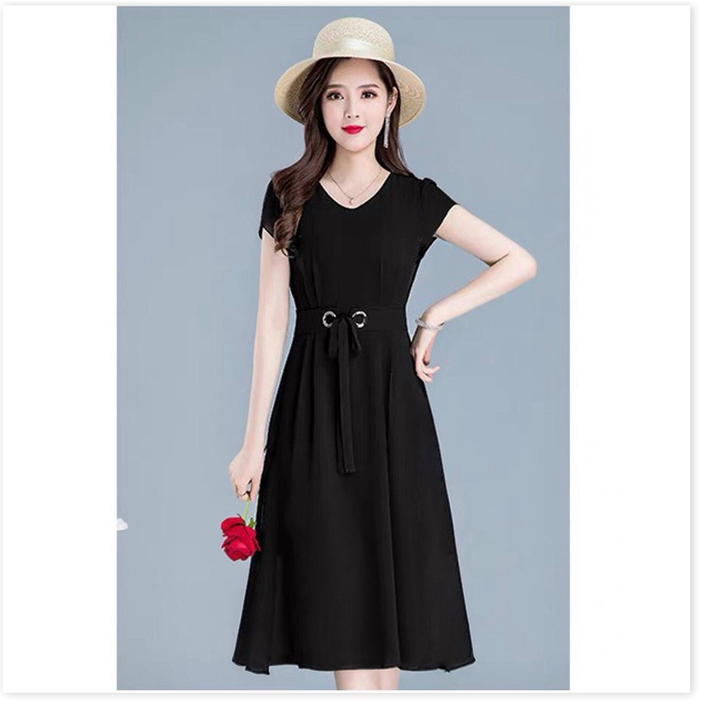 Đầm poly 2 da nữ dự tiệc siêu sang cho các chị em lựa chọn KHANH AN FASHION