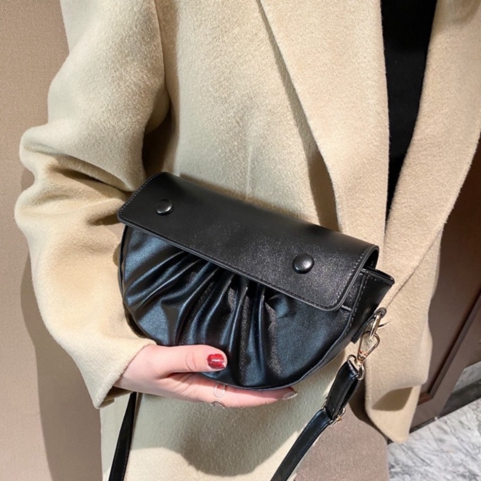 Túi Đeo Chéo Nữ ❤️Freeship ❤️ Túi Đeo Chéo Bán Nguyệt Giá Rẻ Kéo Khóa Miệng Chất Đẹp Size 20
