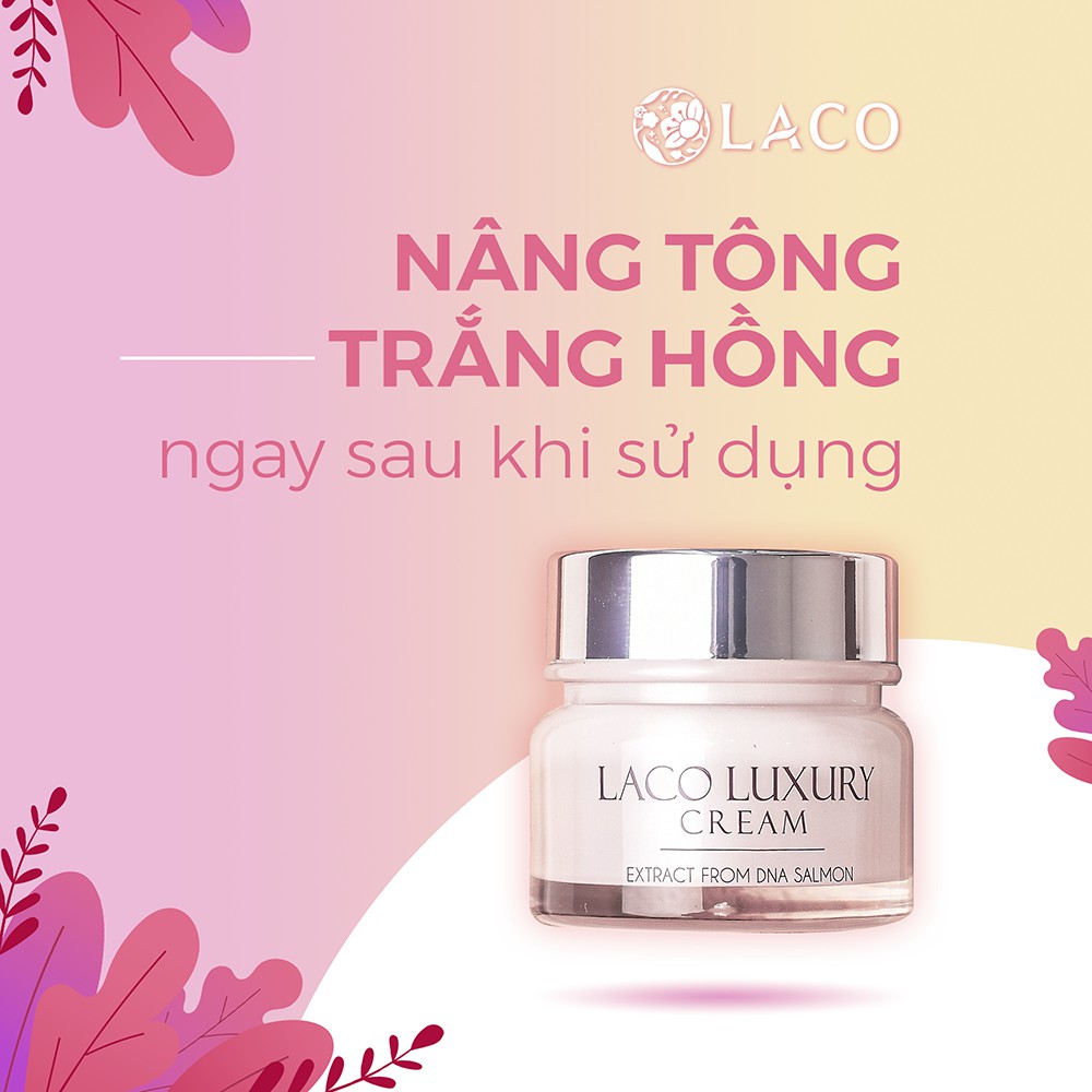 Combo kem dưỡng da ngày đêm LACO LUXURY cho làn da căng bóng trắng hồng Lacocosmetics.vn