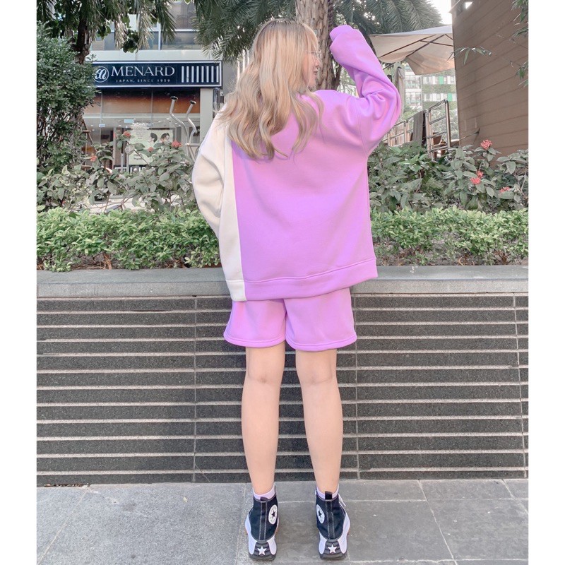 Set Áo Sweater 2LIGHT + Short Nỉ Unisex (Ảnh thật) | BigBuy360 - bigbuy360.vn