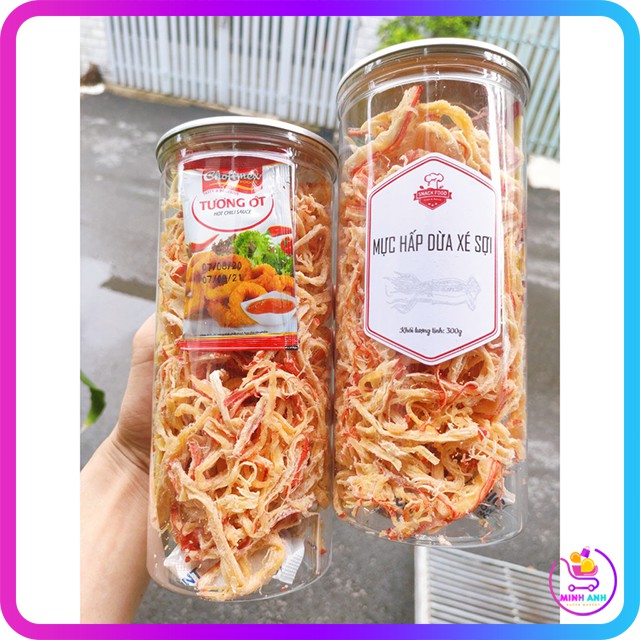 [HÀNG NGON LOẠI 1] Khô Mực Hấp Nước Dừa Xé Sợi, Hủ 300gr | BigBuy360 - bigbuy360.vn