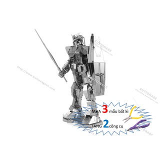 Mô Hình Lắp Ghép kim Loại 3D Người Máy Gundam RX-78-2