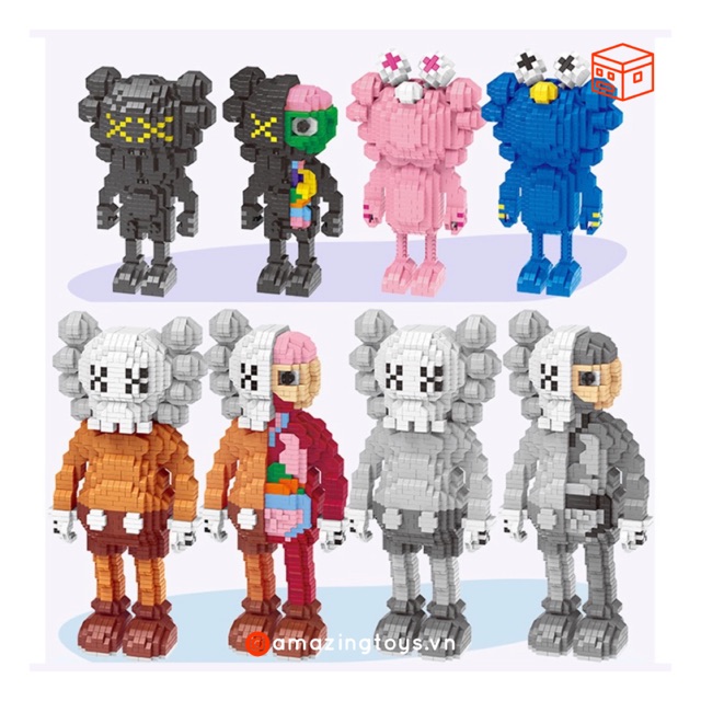 Mô hình lắp ráp Kaws Moc Model - Lego Kaws Moc Model
