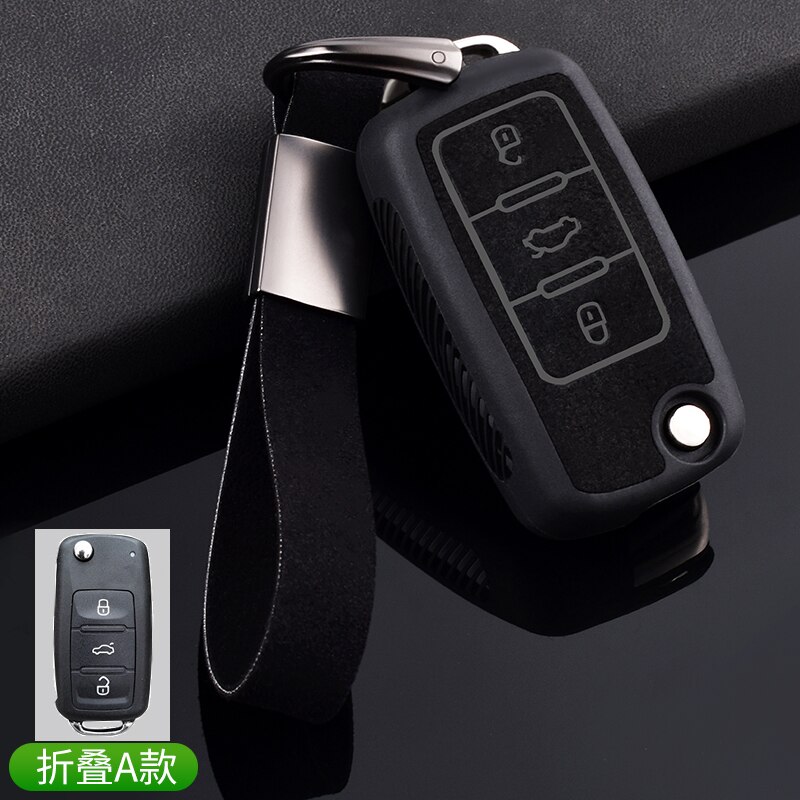 Bao da tpu bảo vệ chìa khóa ô tô cho VW Volkswagen Polo Jetta Golf MK6 TDI GTI R32 SEAT Skoda