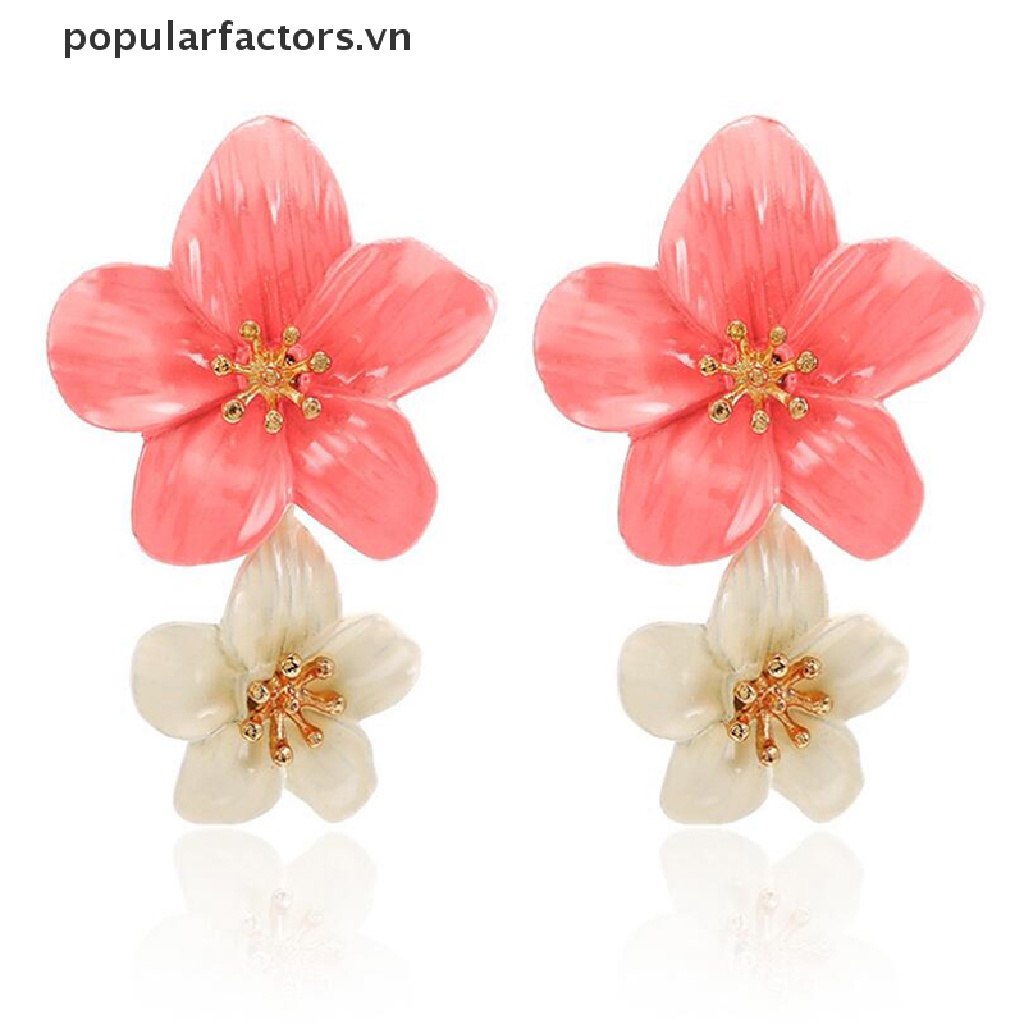 Đôi bông tai hình bông hoa phong cách boho thời trang cho nữ giới