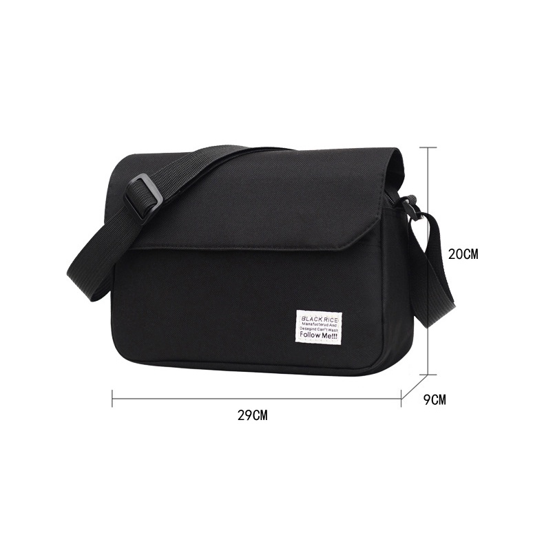 Túi đeo chéo vải canvas bền bỉ phong cách thời trang unisex nam nữ Hàn DUMBUM BL002