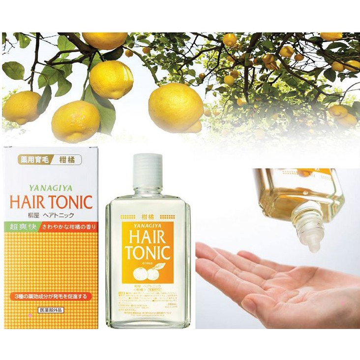 Tinh dầu bưởi mọc tóc - dưỡng tóc Yanagiya Hair Tonic