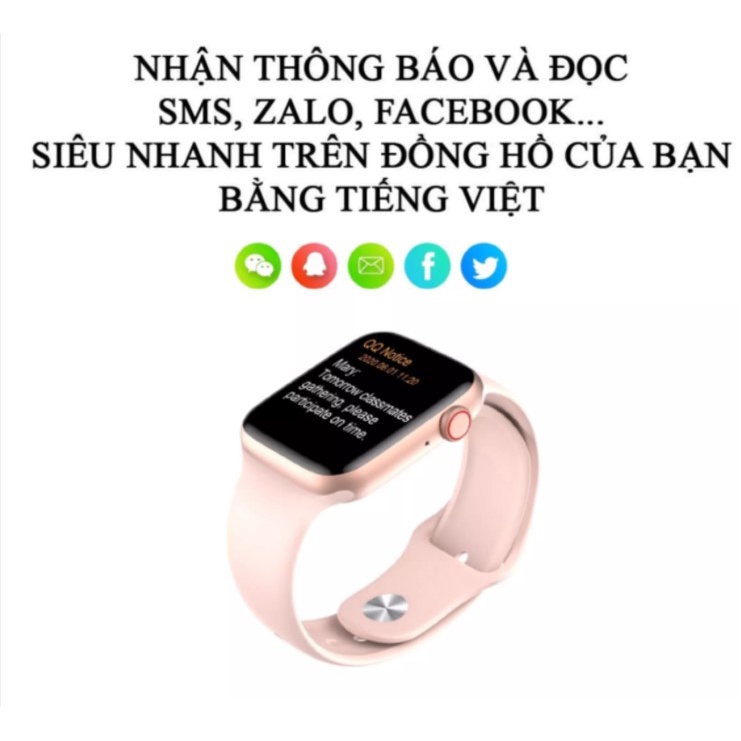 Đồng hồ thông minh Watch 5 Plus Series 6 Định vị, Thay Dây, Thay hình nền, Nghe Gọi, Chống nước IP67