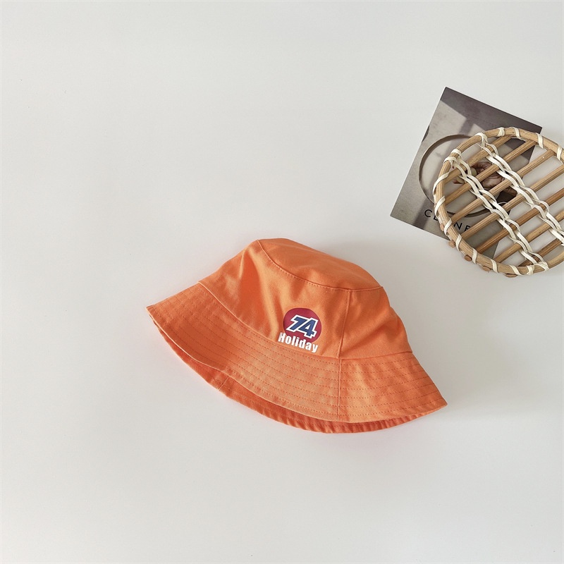 Nón Tai Bèo Chống Nắng Viền To In Kỹ Thuật Số Đơn Giản Kiểu Hàn Quốc Cho Bé