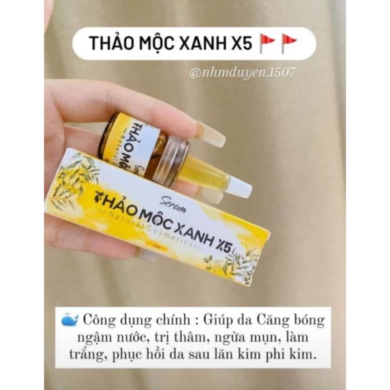 (CHÍNH HÃNG) THẢO MỘC XANH X5 LỌ 5ML