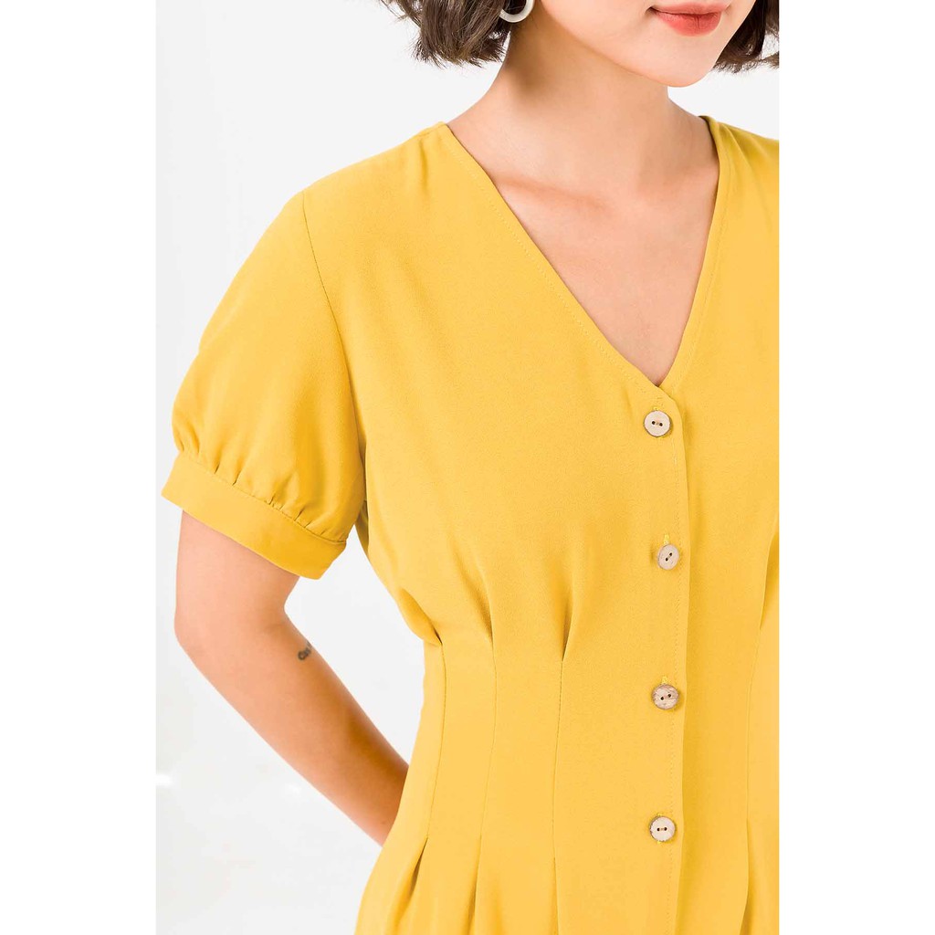 Đầm VIENNE TRAN Dáng A Chiết Ly Eo V63R20H032