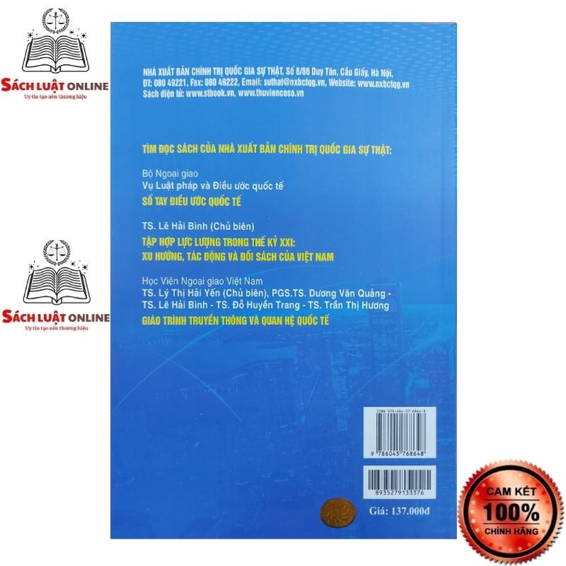 Sách - SN Trật tự quốc tế dựa trên luật lệ: Lý luận, thực tiễn và hàm ý chính sách đối với Việt Nam