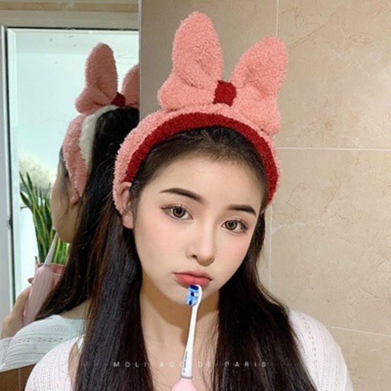 Băng đô nơ to rửa mặt cài tóc skincare vải mềm cute dễ thương đẹp xinh sang chảnh cá tính Hàn Quốc thời trang nữ